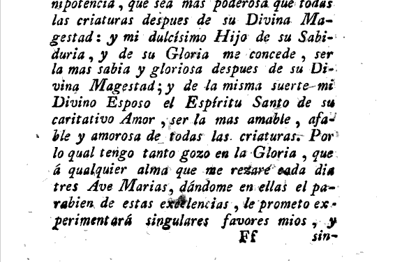 Andare in Paradiso con Tre Ave Maria