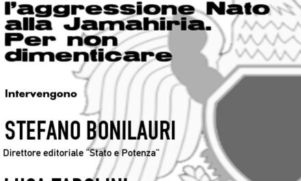 Reggio Emilia, 24 ottobre 2012: la tragedia della Libia un anno dopo