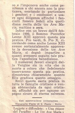 Sulle 3 Ave Maria per il Paradiso [immagini e testo]