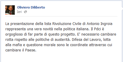 TROVA le differenze. Dal “rosso” all’arancione. Nuove piroette politiche del “comunista” Diliberto