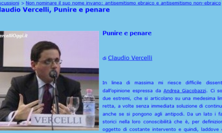 Riflessioni sulla proposta di legge “antinegazionista”: Punire e penare