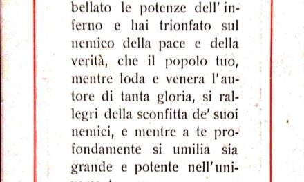 Un santino per chi vuol essere Cavaliere Cristiano.