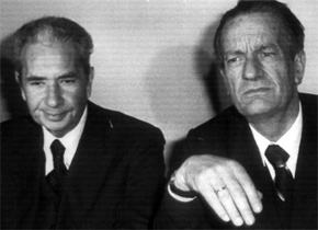Benigno Zaccagnini con Aldo Moro