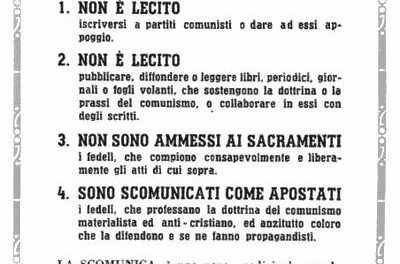 Per il ritorno dei comunisti a Dio