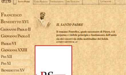Perché sul sito del Vaticano i Papi successivi a Pio XII hanno una colorazione diversa?