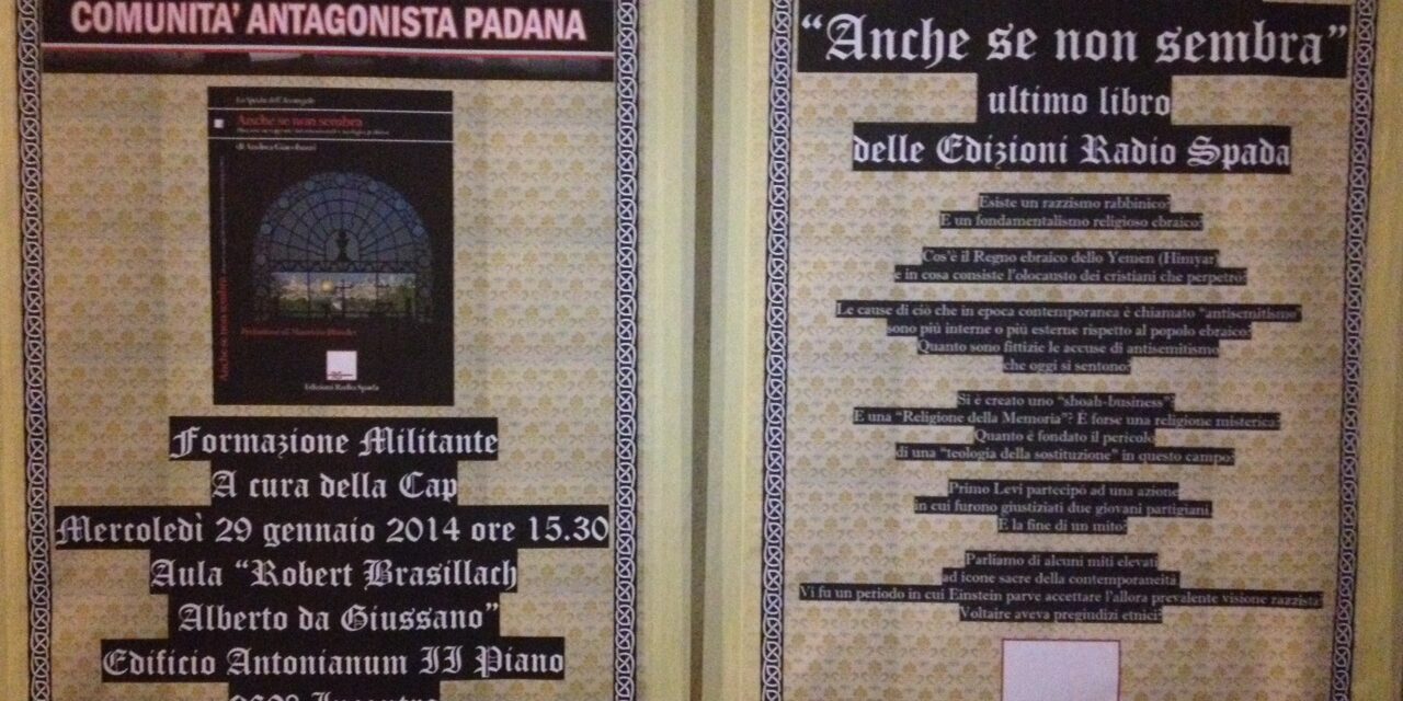 29 gennaio. Dibattito in Università Cattolica su “Anche se non sembra”