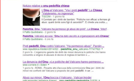 CASO PEDOFILIA. L’ONU CONTRO LA RETTA RAGIONE, CONTRO LA STORIA E CONTRO LA LEGGE NATURALE?