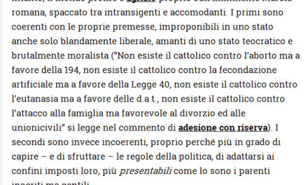 “Improponibili in uno stato liberale”? …Grazie!