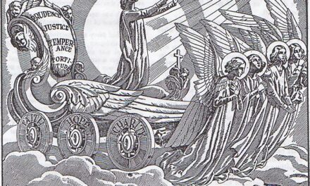 [IMMAGINE STUPENDA (13)] L’anima sorretta dalle virtù teologali e cardinali va in Cielo