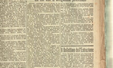 [Immagine] Anno 1921: quando in Palestina cristiani e musulmani erano “concordi” senza fare “ecumenismi”
