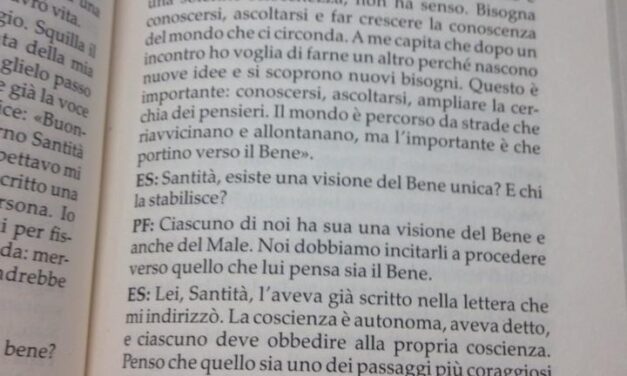 [DA VEDERE] La verità non è mai assoluta. Parola di Francesco