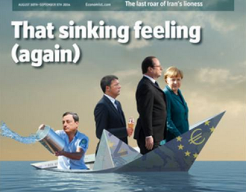 Stampa internazionale. L’Economist “gira le spalle” a Renzi: in copertina col gelato mentre affonda