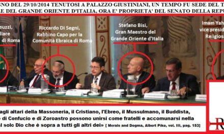 [FOTO] Conferenza massonica: c’è un Vescovo di Roma