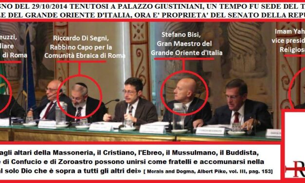 [FOTO] Conferenza massonica: c’è un Vescovo di Roma