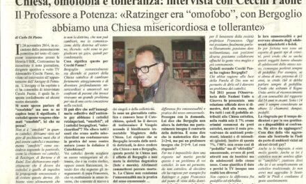 Cecchi Paone: Ratzinger era ‘omofobo’, con Bergoglio abbiamo una Chiesa misericordiosa