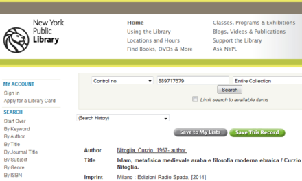 [Edizioni RS] Anche il libro di don Nitoglia arriva ad Harvard, alla NYPL e a Princeton