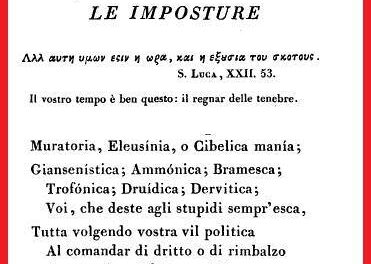 La satira antimassonica del massone Vittorio Alfieri