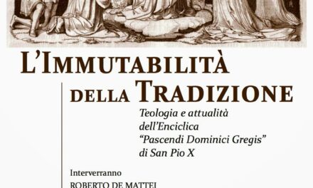 Domani un convegno sull’enciclica ‘Pascendi’ di S. Pio X