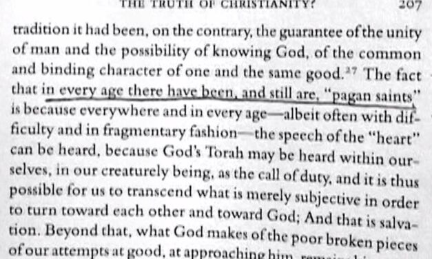 J. Ratzinger: fuori dalla Chiesa ci si salva in larga scala?