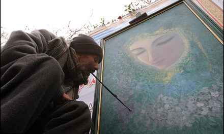 Un veterano iraniano e il volto della Beata Vergine