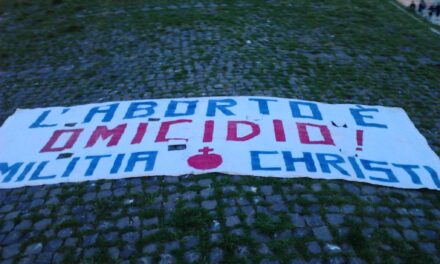 28 marzo 2015: fiaccolata per la vita di Militia Christi  a Roma