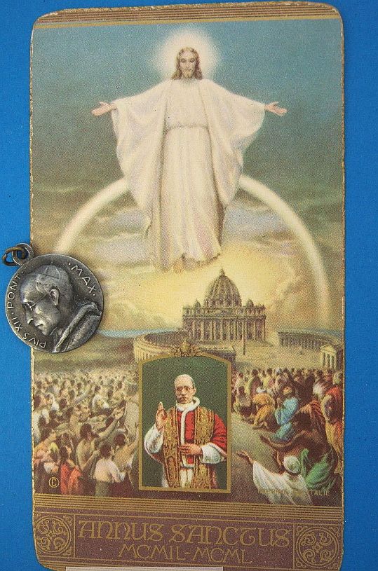 vintage_catholic_medal_pope_pius_xii__1950_holy_year_holy_card_jesus_vatican_1_lgw