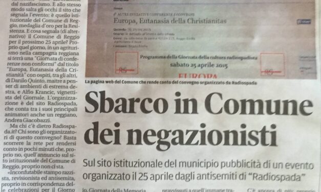 Nuova bufera mediatica contro RS. Il nostro 25 aprile indicato come ‘antisemita’