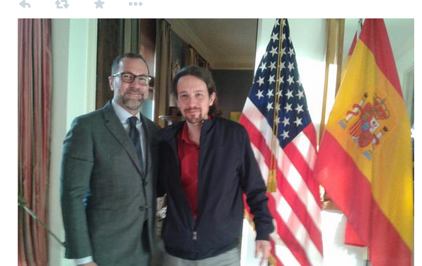 Il capo di ‘Podemos’ e gli incontri ‘molto cordiali’ con l’ambasciatore USA