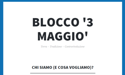 Arriva il Blocco ‘3 MAGGIO’!