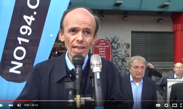 [VIDEO] L’Avv. Guerini parla di aborto e difesa dei valori cattolici. Milano, 10 ottobre 2015, corteo #no194