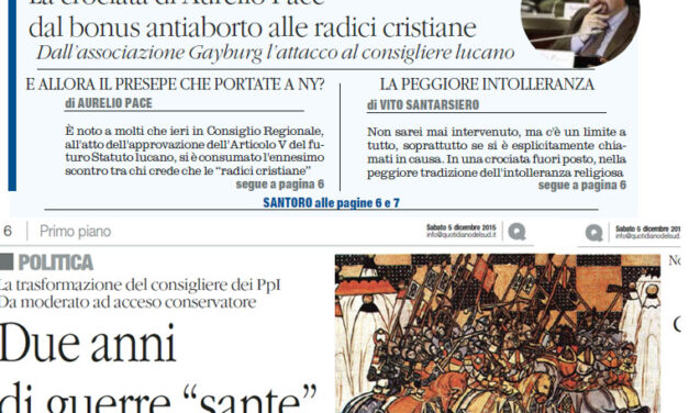 Il Quotidiano del Sud su Radio Spada: ospita ‘omofobi’ ed antiabortisti che infastidiscono i cattolici