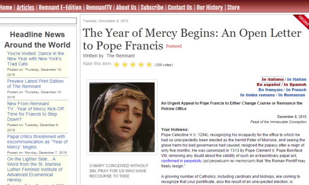 Un Libellus contro Bergoglio