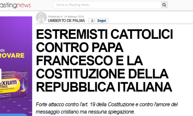 BlastingNews – dimostrando comica ignoranza – attacca RS e invoca Costituzione