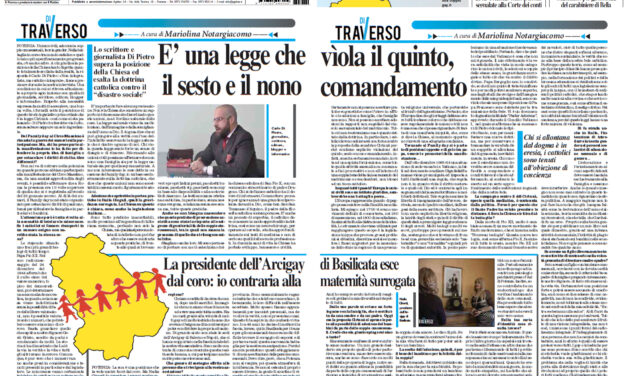 Unioni civili e adozioni gay? Misure contro Dio, contro la legge naturale, contro la società