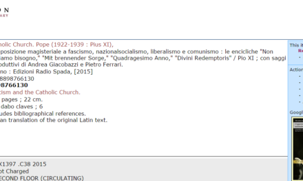 Il libro ‘L’opposizione magisteriale’ al Princeton Theological Seminary e ad Harvard