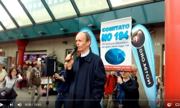 [VIDEO] Battaglia contro l’aborto. Discorso #No194 di Milano, aprile 2016