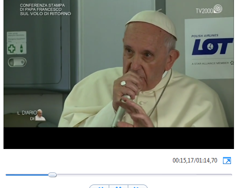 [VIDEO] Dopo le stragi Bergoglio, in aereo, attacca i ‘fondamentalisti cattolici’, di chi parla?