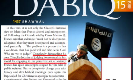 Persino la rivista ufficiale dell’ISIS riconosce: ‘Bergoglio tradisce la dottrina cattolica’