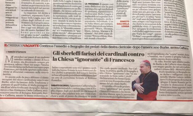 Il Fatto Quotidiano attacca Radio Spada definendola “farisaica” per le critiche a Bergoglio