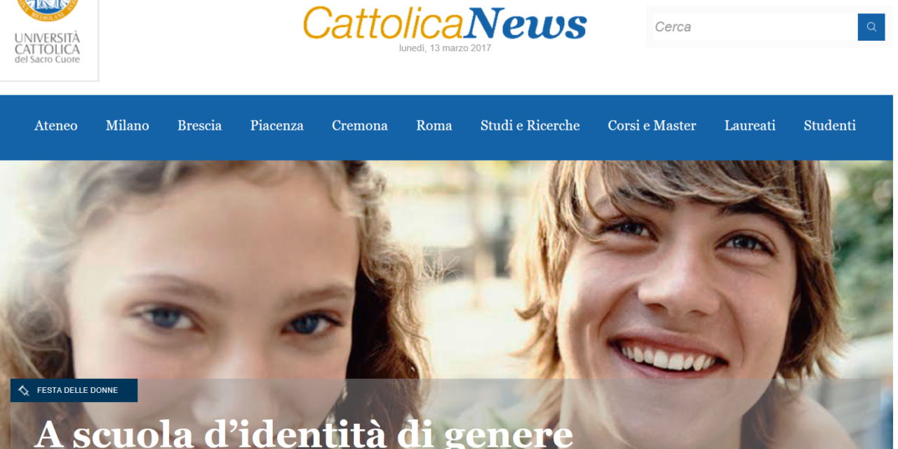 [GENDER] Anche l’Università Cattolica del S. Cuore si allinea: ecco la ‘scuola d’identità di genere’