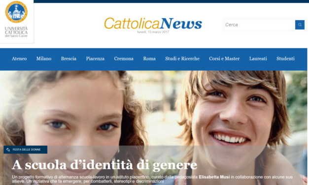[GENDER] Anche l’Università Cattolica del S. Cuore si allinea: ecco la ‘scuola d’identità di genere’