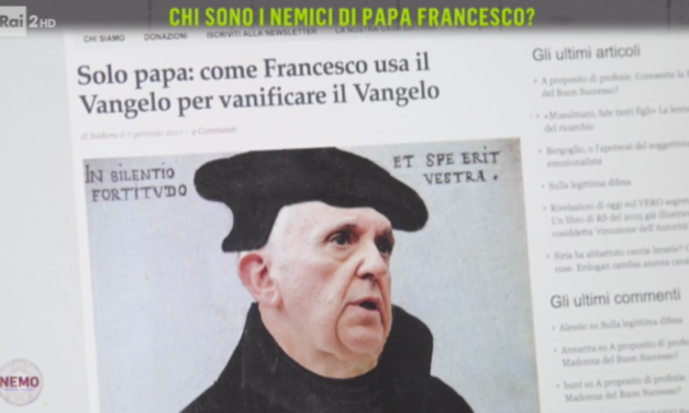 Radio Spada ripresa dalla trasmissione ‘Nemo’ di RAI2 tra i ‘nemici di Papa Francesco’