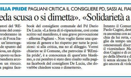 Il consigliere Pagliani scende in campo: interrogazione contro la locandina blasfema della festa del gay pride