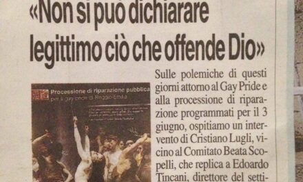 Su La Voce un ampio articolo spiega le ragioni del Comitato|Stampa e web parlano dell’interrogazione anti-blasfemia in Consiglio Comunale