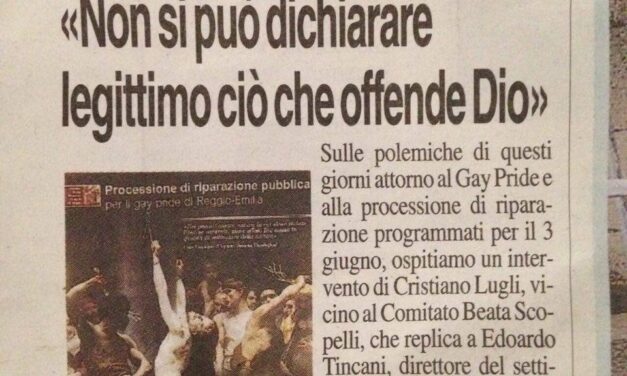 Su La Voce un ampio articolo spiega le ragioni del Comitato|Stampa e web parlano dell’interrogazione anti-blasfemia in Consiglio Comunale