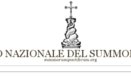 Il Coord. Naz. ‘Summorum Pontificum’ si pronunicia nettamente: ‘siamo in unione di preghiera con chi promuove riparazione’