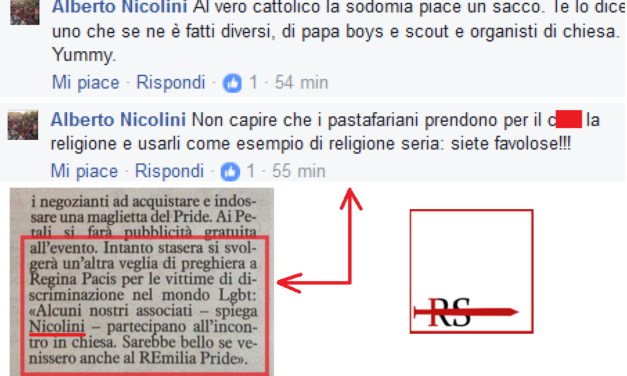 Con chi si fanno le veglie nella diocesi di Reggio Emilia (che a breve ospiterà il gay pride)?