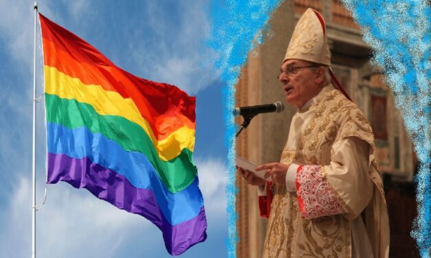 Commemorazione sacrilega – attraverso un gay pride – per la prima unione civile italiana …e la diocesi manda vicario a veglia antiomofobia