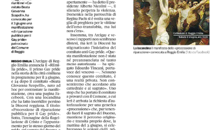 DOSSIER Processione riparazione gay pride a R.Emilia: si va avanti. Aggiornamenti stampa