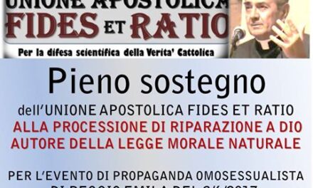 Mons. Livi aderisce alla processione in riparazione del 3 giugno!